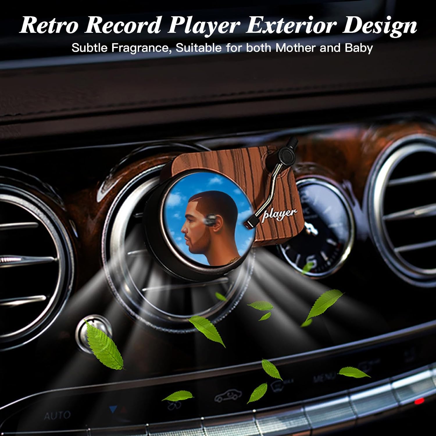 Drake Retro Record Player Car Air Freshener