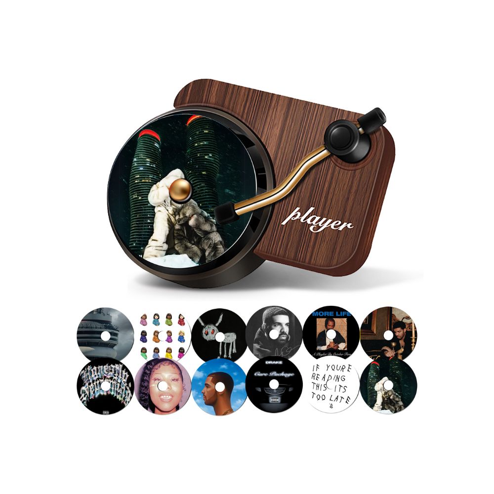 Drake Retro Record Player Car Air Freshener