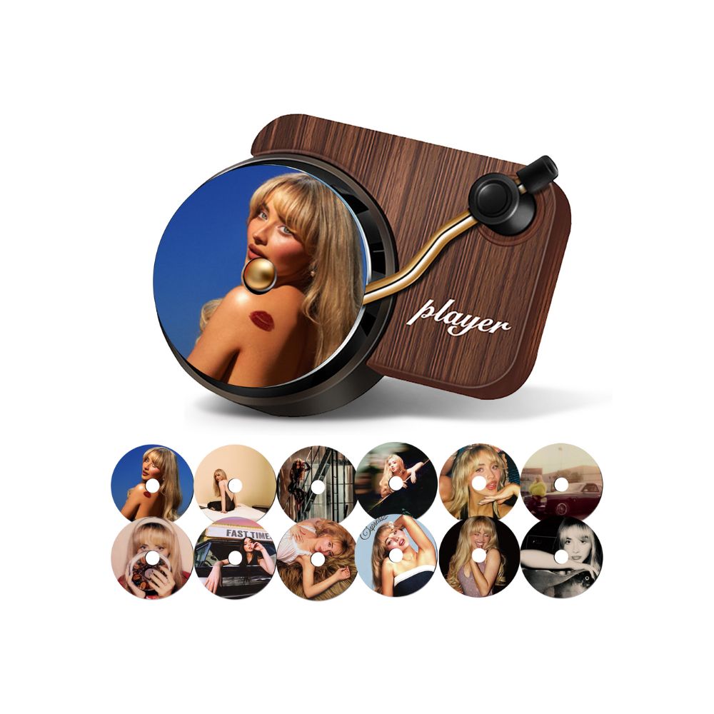 Sabrina Carpenter Album Record Player Car Air Freshener